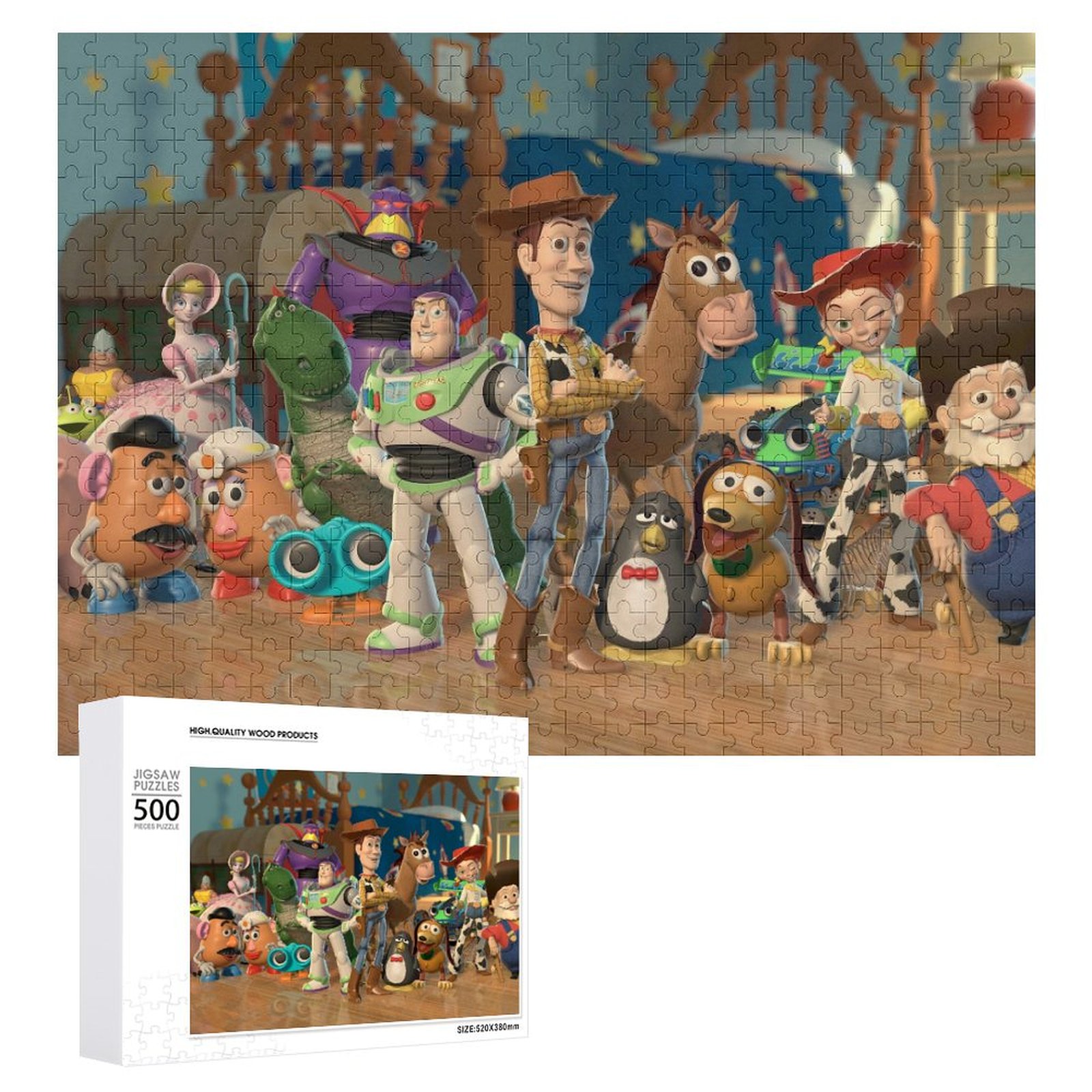 Toy Story Puzzle For Adults \u0026 Kids - 500 PCS Jigsaw Puzzle For Boys Girls Puzzle Enthusiasts